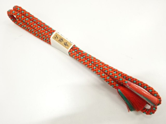 JAPANESE KIMONO / UNUSED HAND-TIED OBIJIME